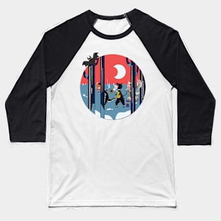 Halloween night in forest Baseball T-Shirt